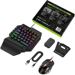 Комплект игровой Combo Gamer Celular Bluetooth 4 In 1 Mobile Pack Mouse + Tec Комплект игровой Combo Gamer Celular Bluetooth 4 In 1 Mobile Pack Mouse + Tec