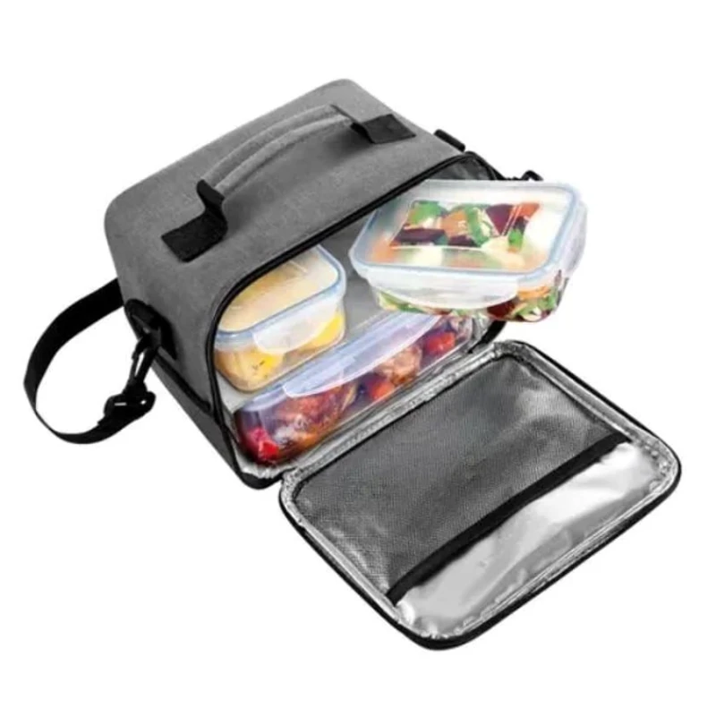 Термосумка Tescoma Freshbox, серая, 22x16x18 см Термосумка Tescoma Freshbox, серая, 22x16x18 см