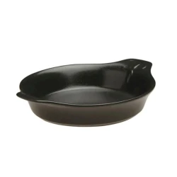 Форма для запекания Porland 04ALM001603, фарфор, черная, 14 см Форма для запекания Porland 04ALM001603, фарфор, черная, 14 см