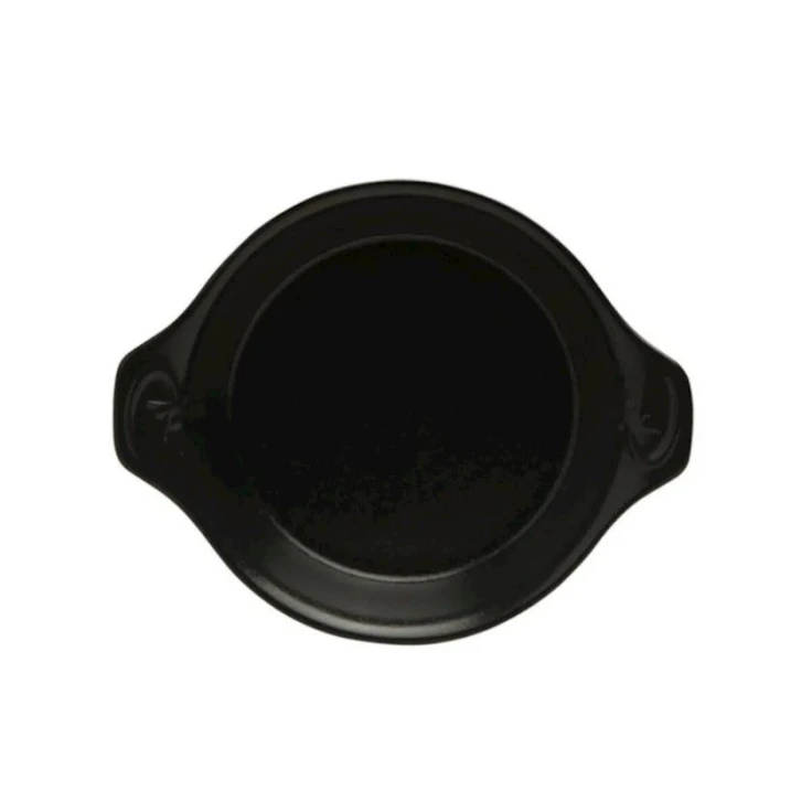 Форма для запекания Porland 04ALM001603, фарфор, черная, 14 см