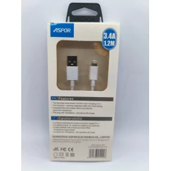 Кабель Aspor A172 USB - Lightning AG