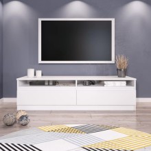 TV üçün tumba Ev Plus Yurupa, LDSP, ağ, 150x40x38 sm