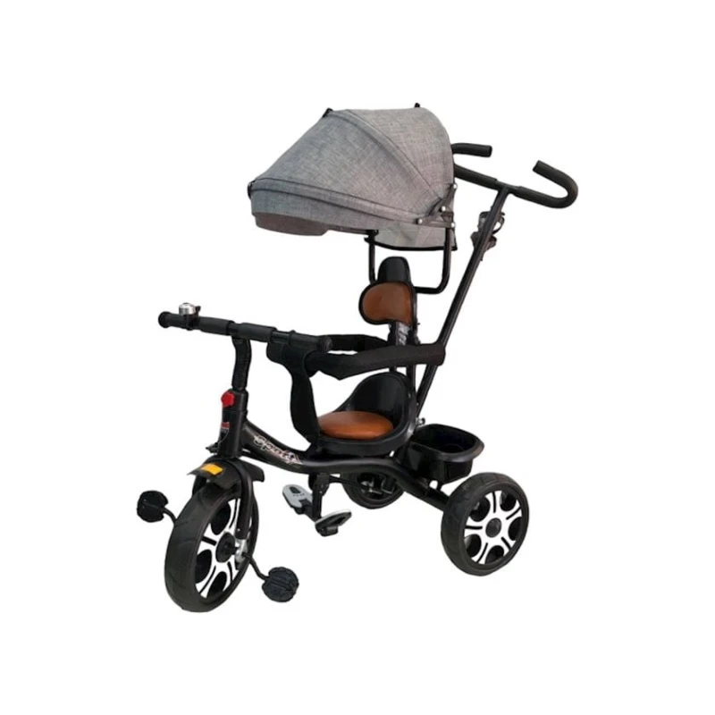 Детский трехколесный велосипед 1061 Черный/Серый Детский трехколесный велосипед 1061 Черный/Серый