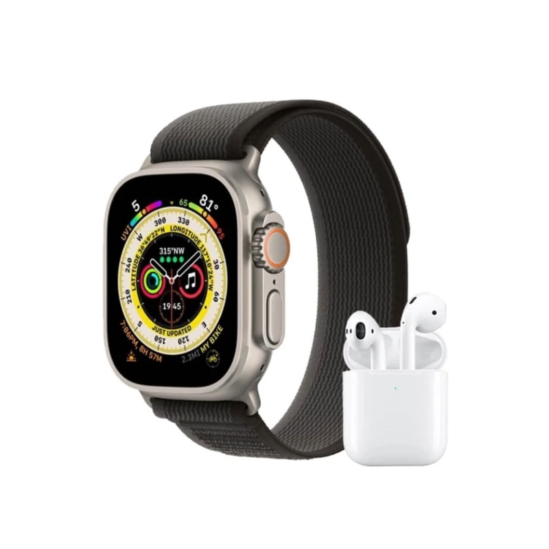 Умные часы Oteeto TU96 Smart Duo whith Earbuds Black