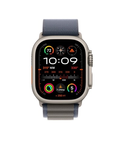 Kəmər Apple Blue Alpine Loop Apple Watch 49mm üçün - Medium (MT5L3ZM/A)