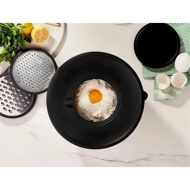 Набор чаш для смешивания Leggno Pratico, 9 шт, пластик/полипропилен, белый/черный Набор чаш для смешивания Leggno Pratico, 9 шт, пластик/полипропилен, белый/черный