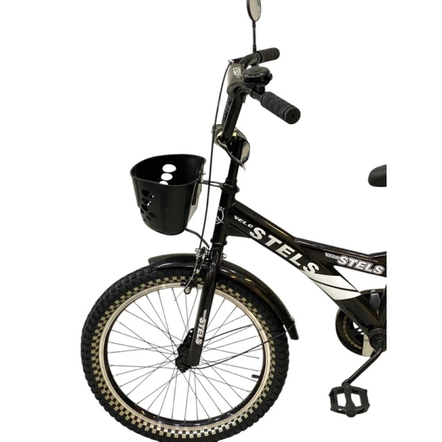 Uşaq velosipedi Stels, qara