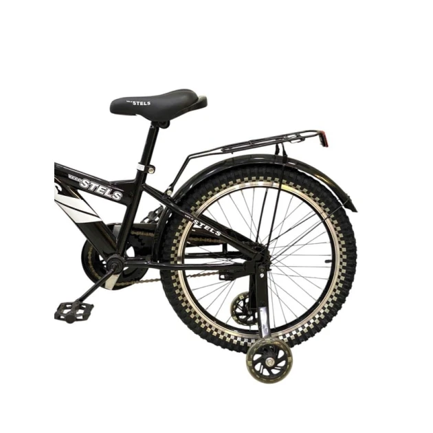 Uşaq velosipedi Stels, qara
