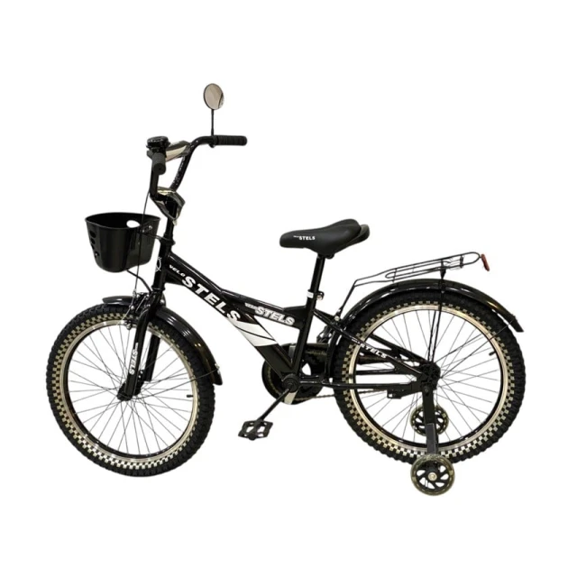 Uşaq velosipedi Stels, qara