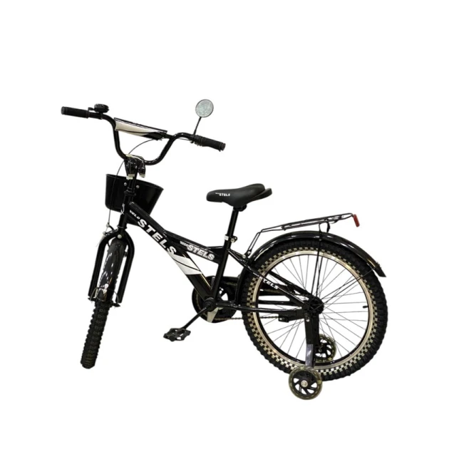 Uşaq velosipedi Stels, qara