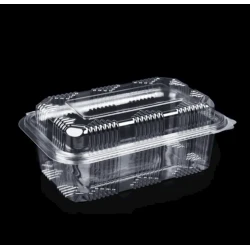 Birdəfəlik konteyner dəsti Loyal 9118546862, polietilen tereftalat, şəffaf, 25.5х19.3х5.4+2.5 sm, 100 əd