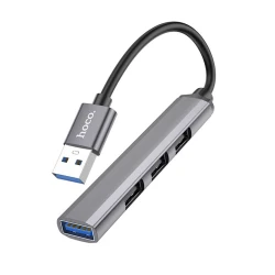 USB HUB Hoco HB26 4in1 Grey