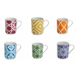 Набор кружек Porland Morocco, фарфор, 345 ml, 6 шт Набор кружек Porland Morocco, фарфор, 345 ml, 6 шт