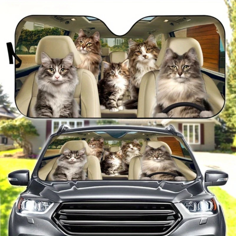 Солнцезащитный козырек от УФ-излучения для автомобиля Automix G801, складной