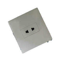 Розетка Modi 002, 9x8.5x3 см, белая