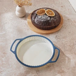 Piroq üçün qəlib Emsan Blue Dot, silikon, göy/ağ