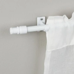 Карниз JYSK Madrid, 12/10 мм, 120-225 см, металл/пластик, белый Карниз JYSK Madrid, 12/10 мм, 120-225 см, металл/пластик, белый