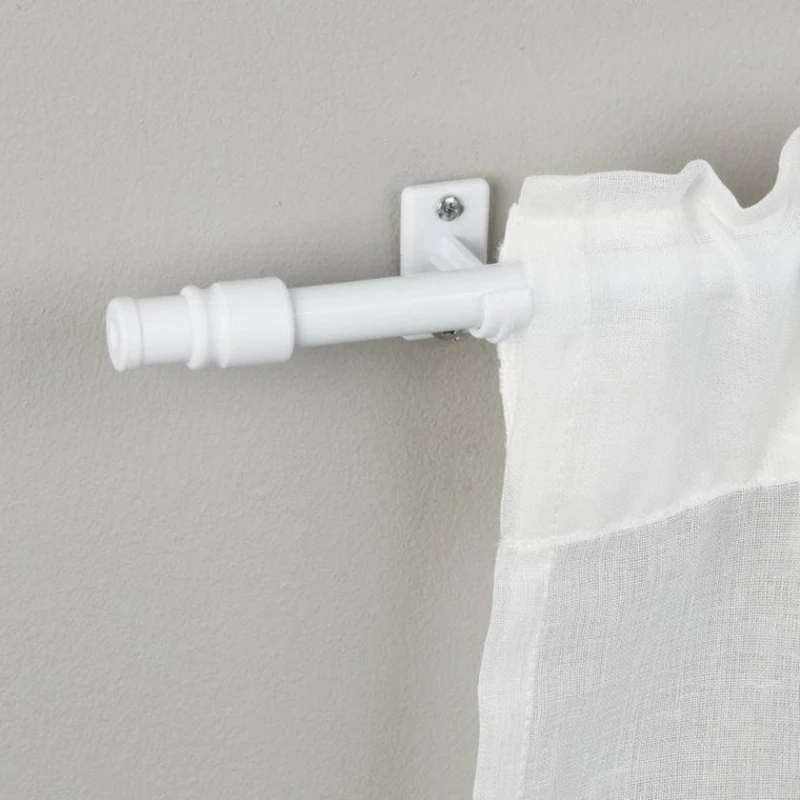 Карниз JYSK Madrid, 12/10 мм, 120-225 см, металл/пластик, белый Карниз JYSK Madrid, 12/10 мм, 120-225 см, металл/пластик, белый