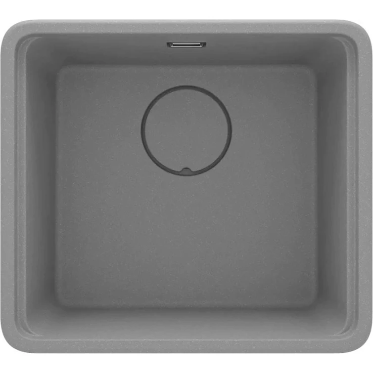 Кухонная мойка Deante Momi ZKMS10A, гранит, серый, 45x50 см