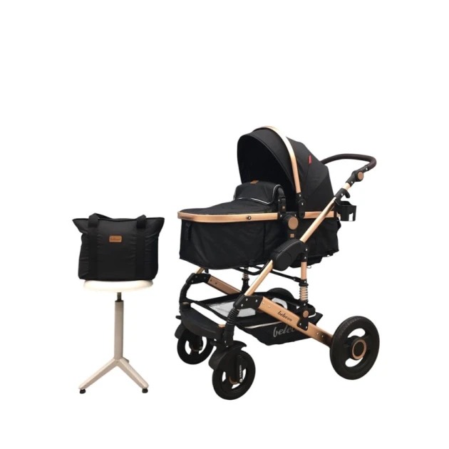 Детская коляска smr344, черная