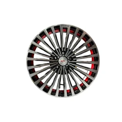 Колесные диски Htl R17 DSC058, серебристый/красный