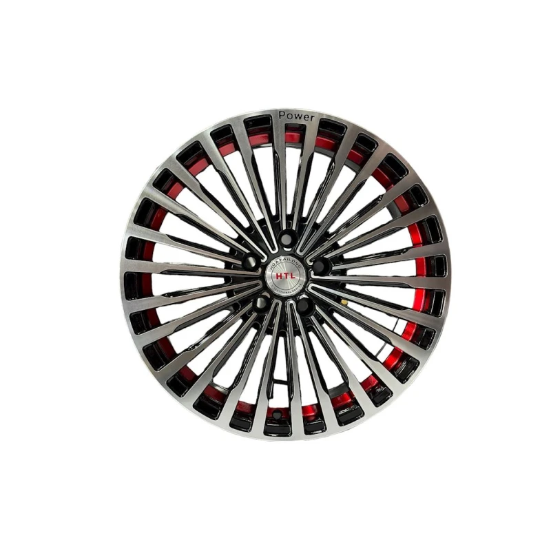 Колесные диски Htl R17 DSC058, серебристый/красный Колесные диски Htl R17 DSC058, серебристый/красный