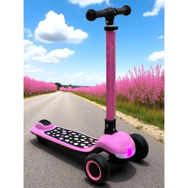 Uşaqlar üçün samokat M6773, çəhrayı