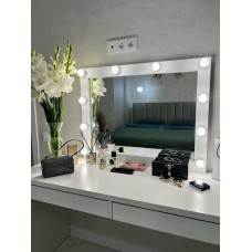 Kosmetik güzgü 70x7x90 sm, LDSP, ağ