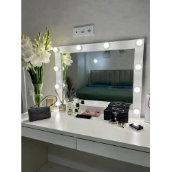 Kosmetik güzgü 70x7x90 sm, LDSP, ağ Kosmetik güzgü 70x7x90 sm, LDSP, ağ