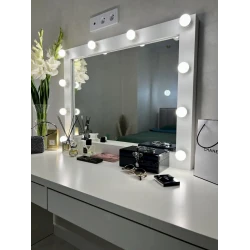 Kosmetik güzgü 70x7x90 sm, LDSP, ağ Kosmetik güzgü 70x7x90 sm, LDSP, ağ