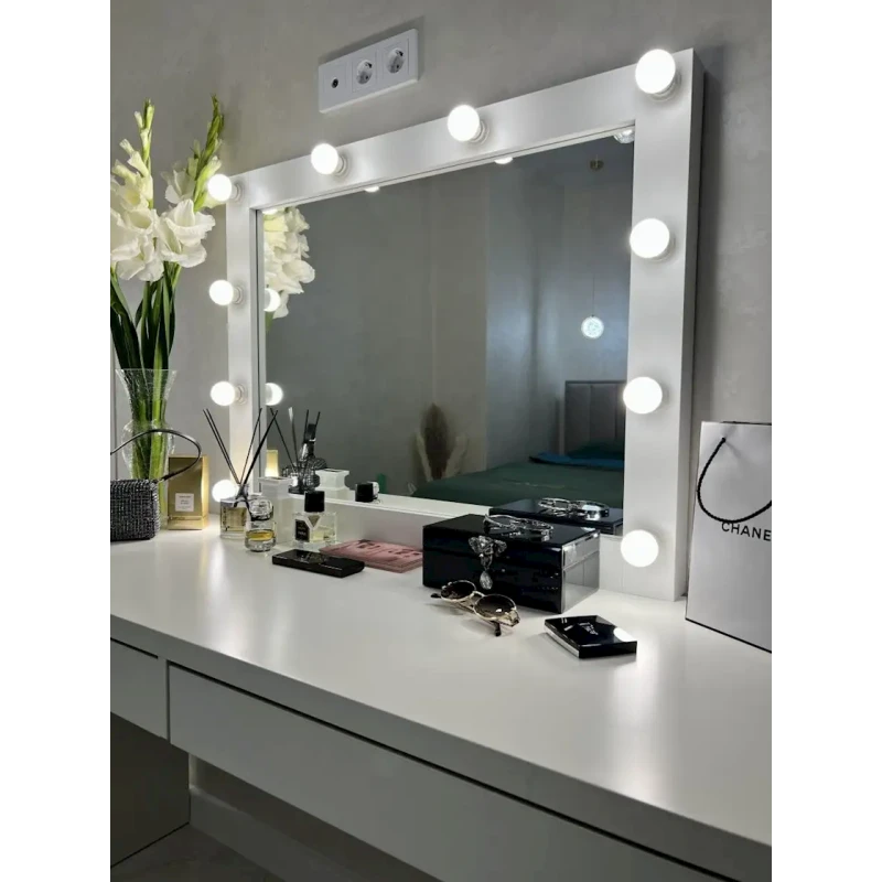 Kosmetik güzgü 70x7x90 sm, LDSP, ağ Kosmetik güzgü 70x7x90 sm, LDSP, ağ