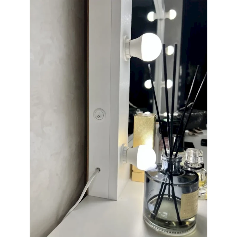 Kosmetik güzgü 70x7x90 sm, LDSP, ağ Kosmetik güzgü 70x7x90 sm, LDSP, ağ