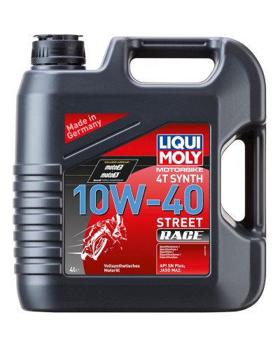 Motor yağı Liqui Moly 4T Synth Street Race 10W-40, 4l