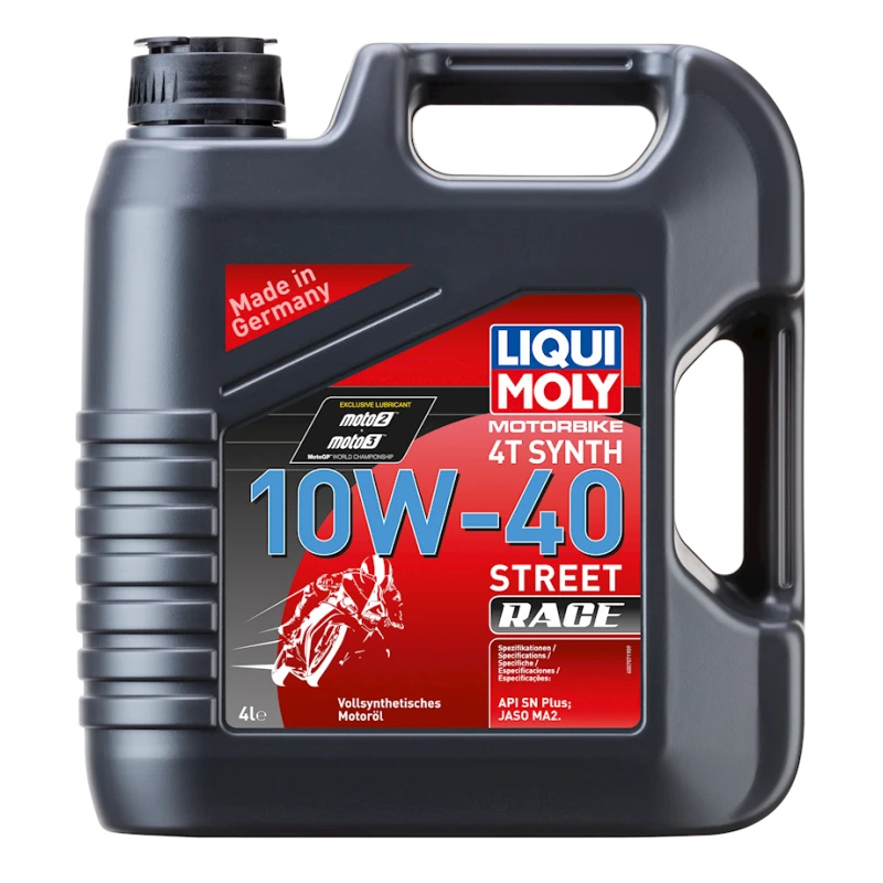 Моторное масло Liqui Moly 4T Synth Street Race 10W-40, 4л
