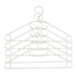 Набор вешалок для одежды JYSK Trygve, 5 шт, 21x41 см, полипропилен, белый Набор вешалок для одежды JYSK Trygve, 5 шт, 21x41 см, полипропилен, белый