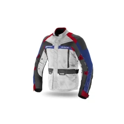 Kişilər üçün gödəkçə Seventy Degrees SD-JT43 Touring Winter, ölçü L, ağ/qırmızı/göy