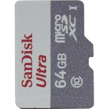 Yaddaş kartı Sandisk microSDXC Ultra 64GB Class 10 UHS-I (SDSQUNC-064G-ZN3MN)