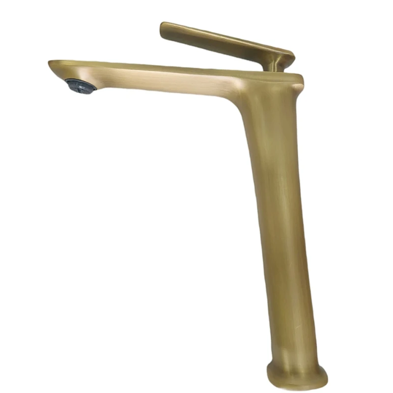 Кран мойдодыр, латунь, золотистый, 25 см