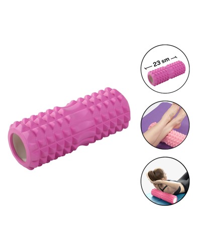 Tikanlı masaj roliki Gymnic 1004/2, çəhrayı, 23 sm