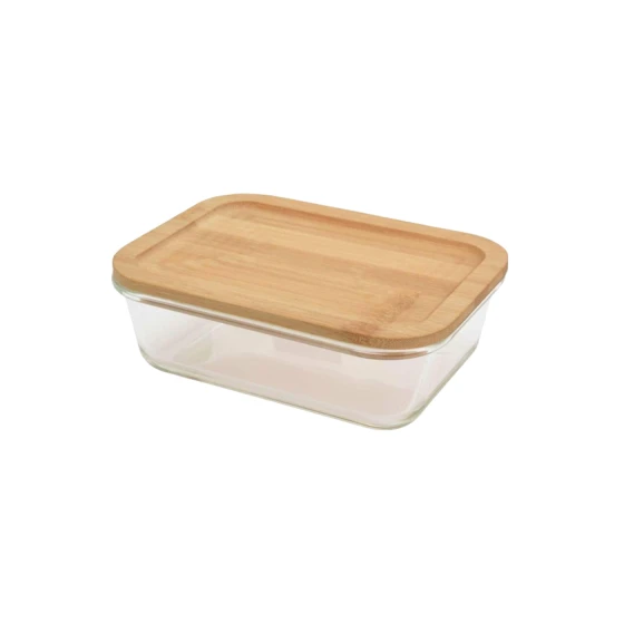 Контейнер Excellent Houseware, 1040 мл, бамбук/стекло Контейнер Excellent Houseware, 1040 мл, бамбук/стекло