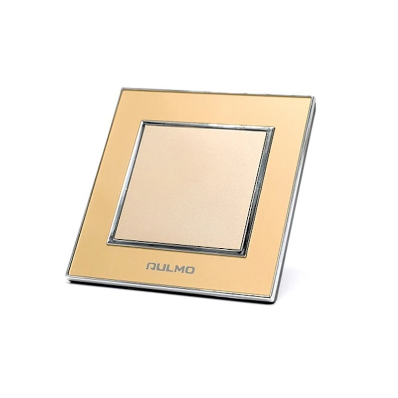 Выключатель одинарный Aulmo, золотистый.