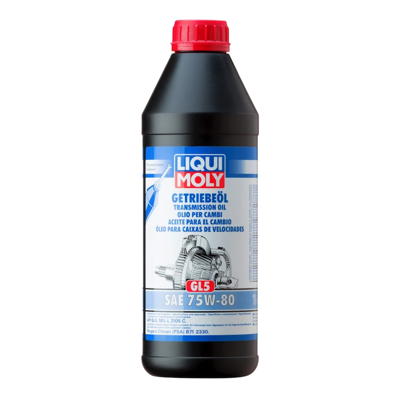Трансмиссионное масло Liqui Moly Getriebeöl GL-5 75W-80 1L Трансмиссионное масло Liqui Moly Getriebeöl GL-5 75W-80 1L