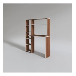 Компьютерный стол Art_Komp_Masası 61, коричневый, 142x114x40 см