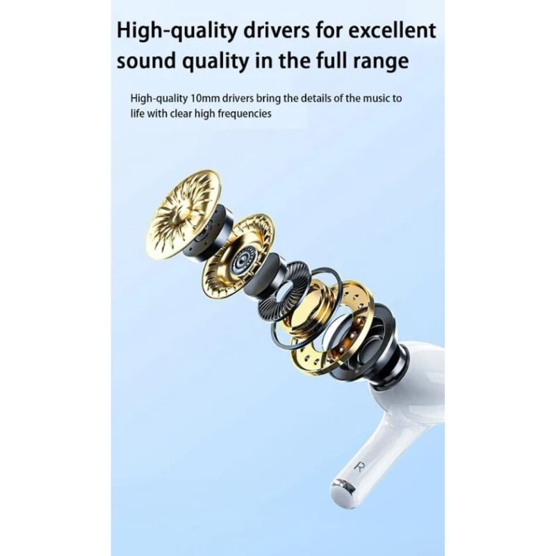 Беспроводные наушники Wiwu T22 ANC Touch Screen White Беспроводные наушники Wiwu T22 ANC Touch Screen White