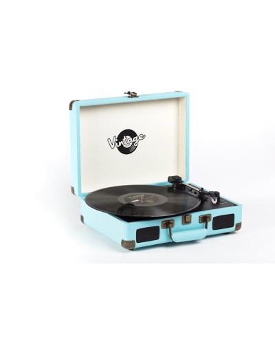 Vinil plastin pleyeri Vintage Blue Classic