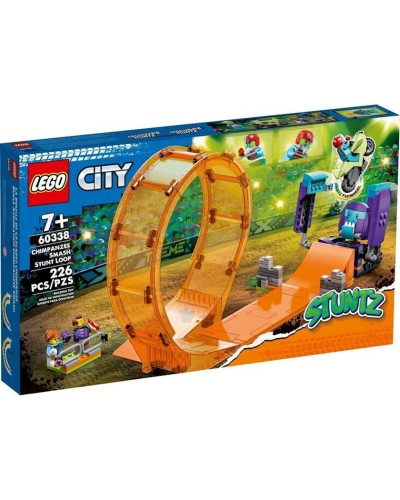 Konstruktor LEGO City Stuntz Smashing Chimpanzee Stunt Loop 60338, 7+ yaş, 226 hissə