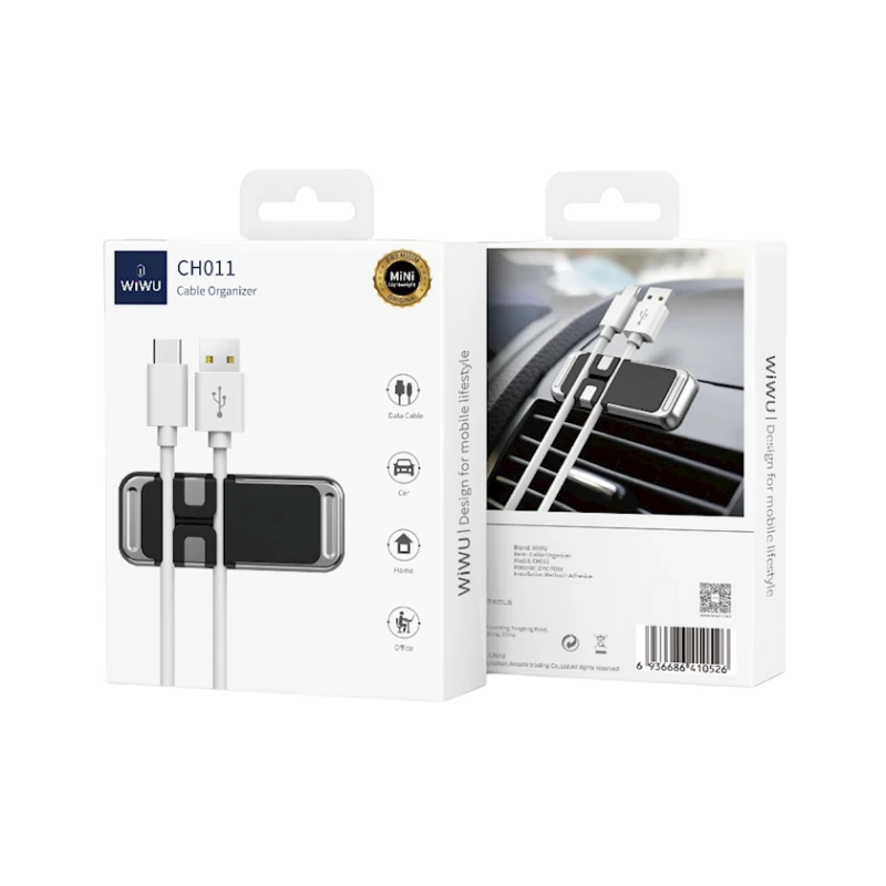 Магнитный кабельный органайзер для автомобиля Wiwu CH011 Магнитный кабельный органайзер для автомобиля Wiwu CH011