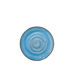 Блюдце Wilmax Spiral Blue WL‑669639/A, круглое, 16 см, фарфор, голубое Блюдце Wilmax Spiral Blue WL‑669639/A, круглое, 16 см, фарфор, голубое