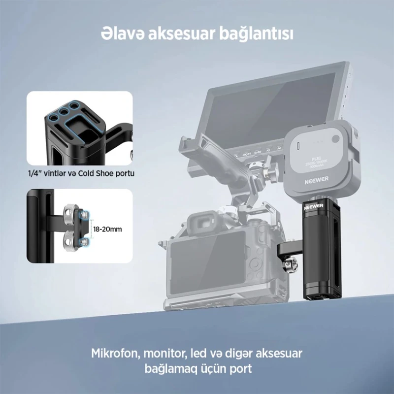 Боковой держатель для каркаса камеры Neewer CA022H Боковой держатель для каркаса камеры Neewer CA022H