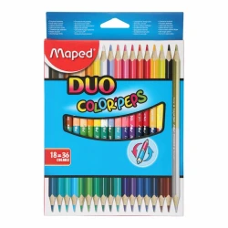 Набор цветных карандашей Maped Color'Peps Duo, двусторонние, 18 шт